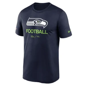 Seattle seahawks nike sideline infograph performance t shirt Navy S