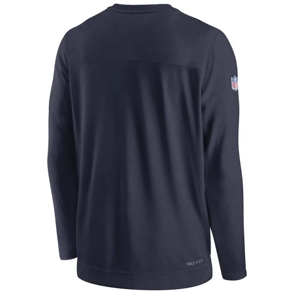 Seattle seahawks nike sideline lockup performance pullover sweatshirt Navy L