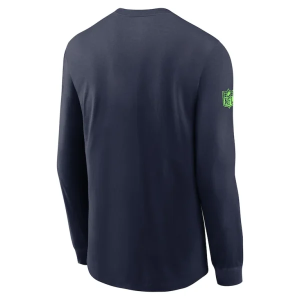 Seattle seahawks nike sideline performance long sleeve t shirt College navy L