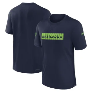 Seattle seahawks nike sideline player performance t shirt College navy