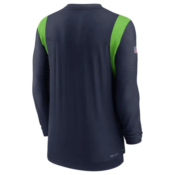 Seattle seahawks nike sideline tonal logo performance player long sleeve t shirt College navy L
