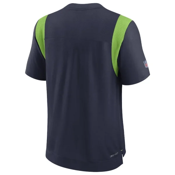 Seattle seahawks nike sideline tonal logo performance player t shirt College navy L