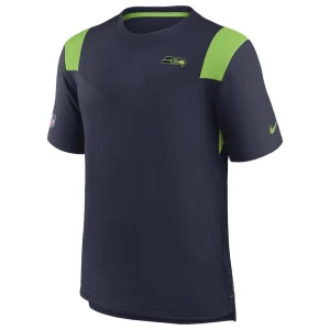 Seattle seahawks nike sideline tonal logo performance player t shirt College navy M