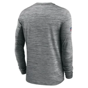 Seattle seahawks nike sideline velocity athletic stack performance long sleeve t shirt Gray L