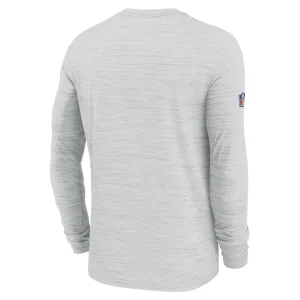 Seattle seahawks nike sideline velocity athletic stack performance long sleeve t shirt White L