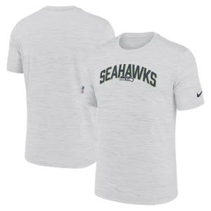 Seattle seahawks nike sideline velocity athletic stack performance t shirt White