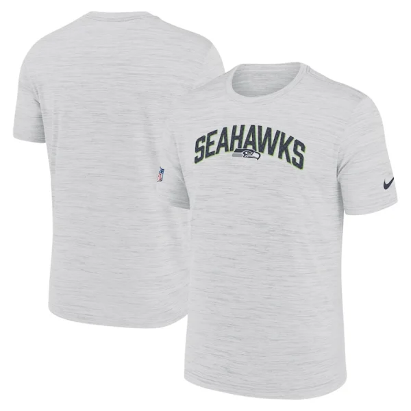 Seattle seahawks nike sideline velocity athletic stack performance t shirt White