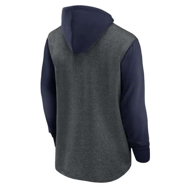 Seattle seahawks nike surrey legacy pullover hoodie Heathered charcoalcollege navy L