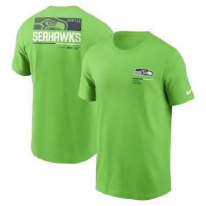Seattle seahawks nike team incline t shirt Neon green