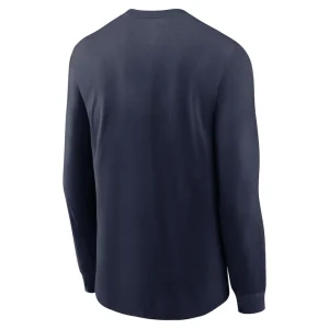Seattle seahawks nike team slogan long sleeve t shirt College navy L