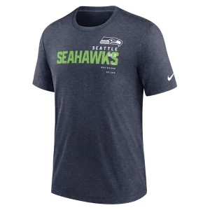 Seattle seahawks nike team tri blend t shirt Heather navy M