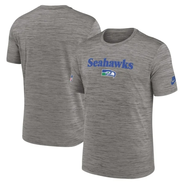 Seattle seahawks nike throwback sideline performance t shirt Heather charcoal