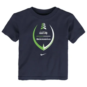 Seattle seahawks nike toddler football wordmark t shirt College navy 3T