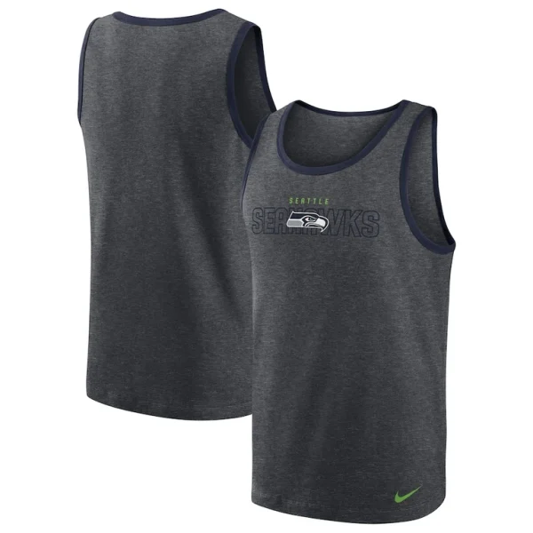 Seattle seahawks nike tri blend tank top Heathered charcoal