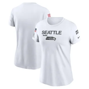 Seattle seahawks nike womens 2024 salute to service legend performance t shirt White