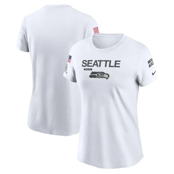 Seattle seahawks nike womens 2024 salute to service legend performance t shirt White