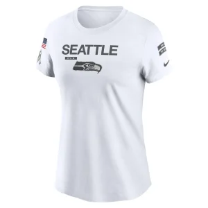 Seattle seahawks nike womens 2024 salute to service legend performance t shirt White S