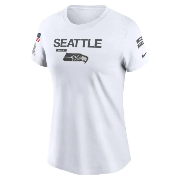 Seattle seahawks nike womens 2024 salute to service legend performance t shirt White S