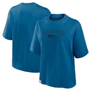 Seattle seahawks nike womens arch boxy t shirt Blue