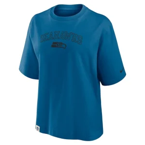 Seattle seahawks nike womens arch boxy t shirt Blue M