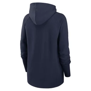 Seattle seahawks nike womens asymmetrical raglan full zip hoodie College navy M