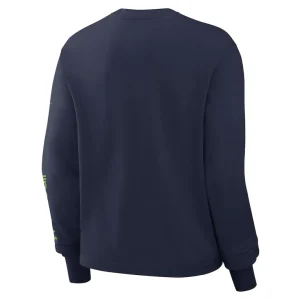Seattle seahawks nike womens boxy long sleeve t shirt College navy M