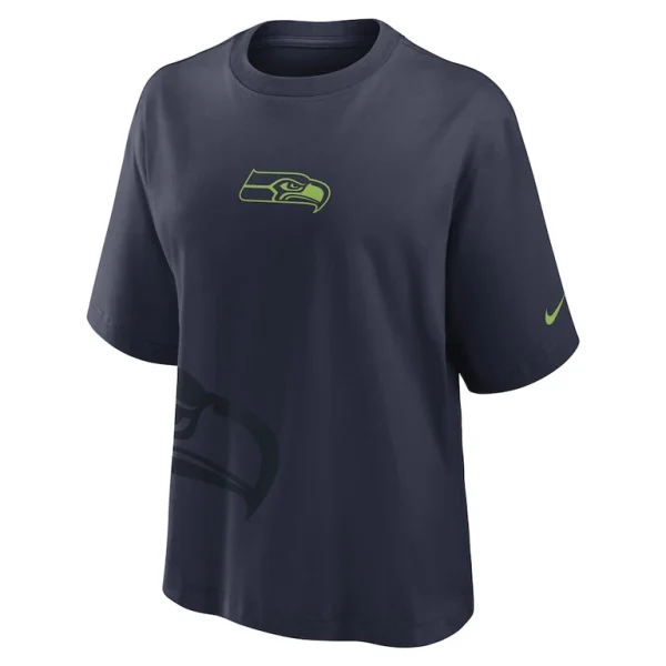 Seattle seahawks nike womens boxy t shirt College navy S