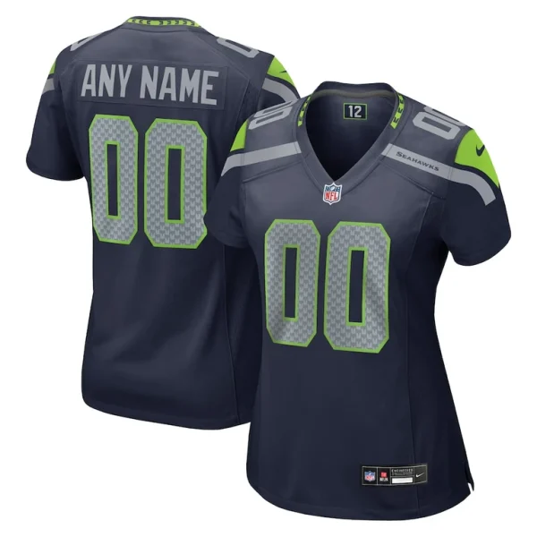 Seattle seahawks nike womens custom game jersey College navy