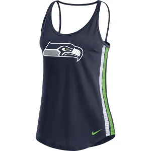 Seattle seahawks nike womens fashion performance tank top College navy S