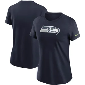 Seattle seahawks nike womens logo essential t shirt College navy