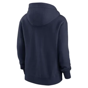 Seattle seahawks nike womens plus size phoenix full zip hoodie College navy Plus 3X