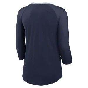 Seattle seahawks nike womens raglan 34 sleeve t shirt College navy M