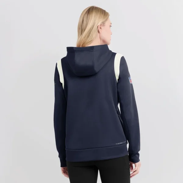 Seattle seahawks nike womens sideline stack performance pullover hoodie Navy XL