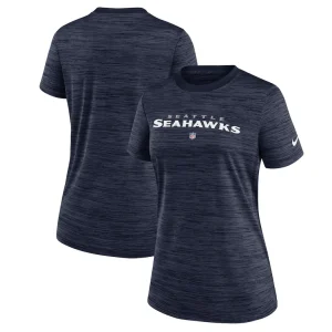 Seattle seahawks nike womens sideline velocity performance t shirt Navy