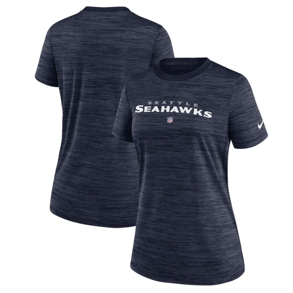Seattle seahawks nike womens sideline velocity performance t shirt Navy