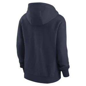 Seattle seahawks nike womens team logo club fleece pullover hoodie College navy M