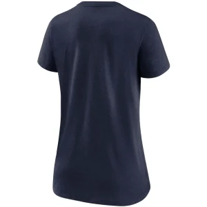 Seattle seahawks nike womens team name logo v neck tri blend t shirt College navy M