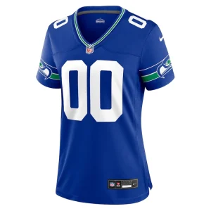 Seattle seahawks nike womens throwback custom jersey Royal M