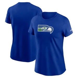 Seattle seahawks nike womens throwback primary logo t shirt Royal