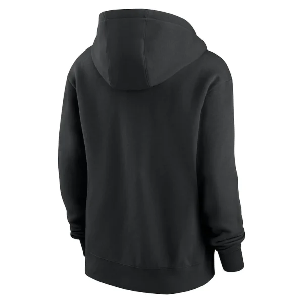 Seattle seahawks nike womens wordmark club fleece pullover hoodie Black M
