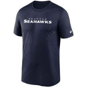 Seattle seahawks nike wordmark legend performance t shirt College navy M