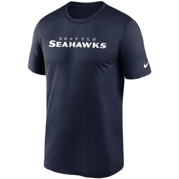 Seattle seahawks nike wordmark legend performance t shirt College navy M