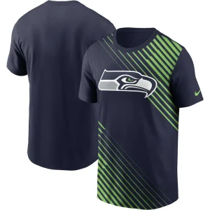 Seattle seahawks nike yard line fashion asbury t shirt College navy