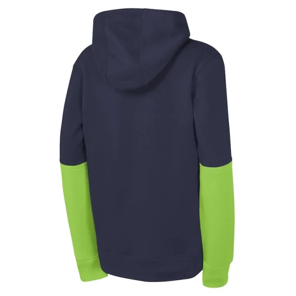 Seattle seahawks nike youth club pullover hoodie College navy Yth L
