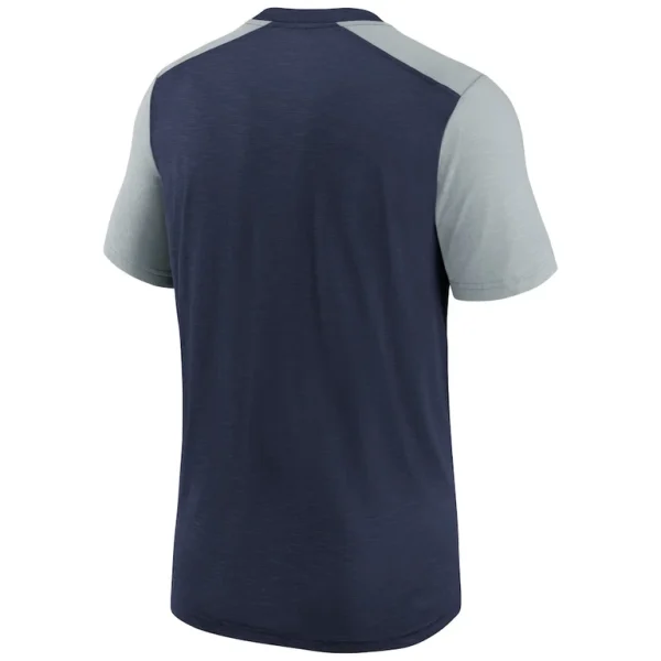 Seattle seahawks nike youth colorblock team name t shirt Heathered college navyheathered gray Yth L