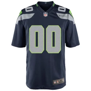 Seattle seahawks nike youth custom game jersey College navy Yth M