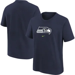 Seattle seahawks nike youth logo t shirt Navy