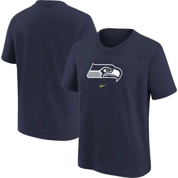 Seattle seahawks nike youth logo t shirt Navy