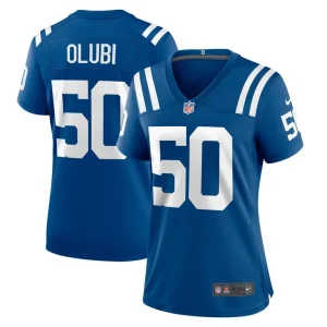 Segun olubi indianapolis colts nike womens game player jersey Royal