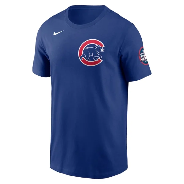 Seiya suzuki chicago cubs nike 2025 mlb world tour tokyo series name number t shirt Royal M